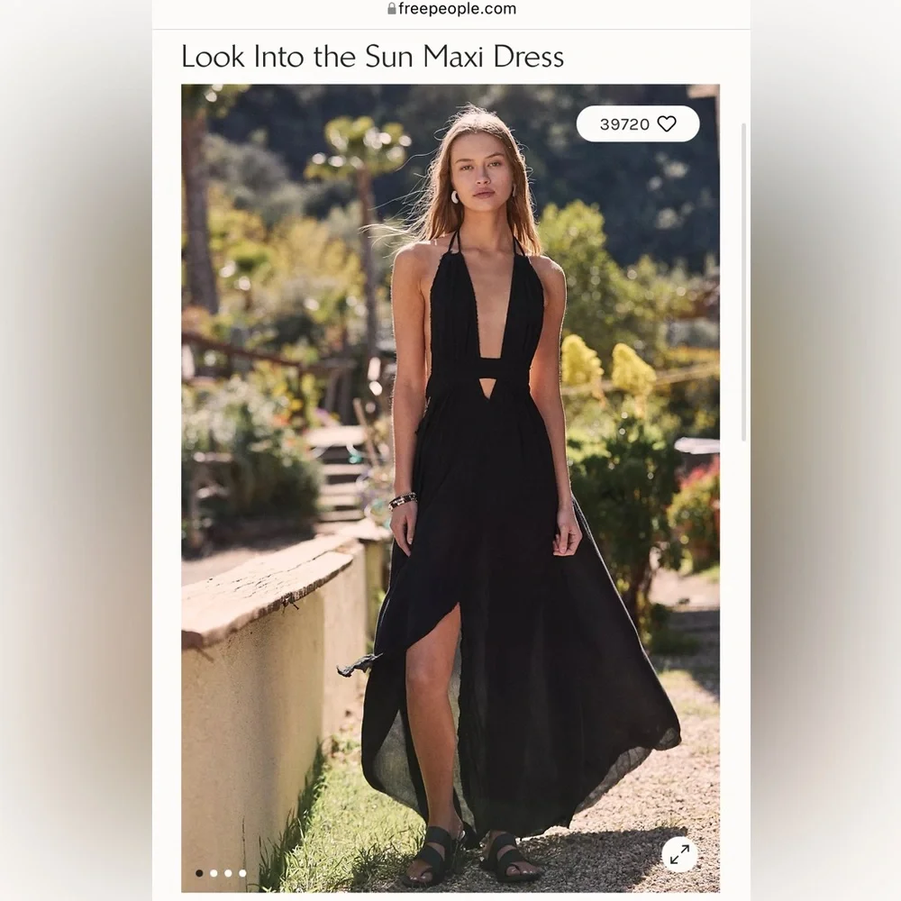 🚨 SOLD 🚨 New free people Look into the Sun ☀️ tassel maxi dress